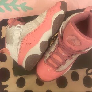 Kids Pink and White Sneakers